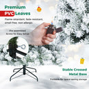 Snow-Flocked Artificial Christmas Tree 6 ft with Metal Stand by DirectDeals
