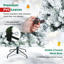 Snow-Flocked Artificial Christmas Tree 6 ft with Metal Stand by LJGDeals