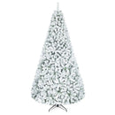 Snow-Flocked Artificial Christmas Tree 9 ft with Metal Stand by LJGDeals