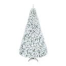 Snow-Flocked Artificial Christmas Tree 9 ft with Metal Stand by LJGDeals