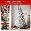 Snow-Flocked Artificial Christmas Tree 9 ft with Metal Stand by LJGDeals