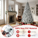 Snow-Flocked Artificial Christmas Tree 9 ft with Metal Stand by DirectDeals