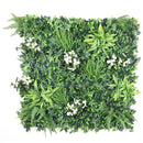 Sample Panel – Snowy White Vertical Garden (Small Sample) by Designer Plants USA
