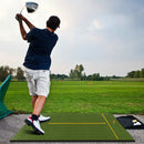Artificial Turf Mat for Indoor and Outdoor Golf Practice Includes 2 Rubber Tees and 2 Alignment Sticks by LJGDeals