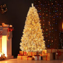 Artificial Xmas Tree with Branch Tips and Warm White LED Lights by LJGDeals