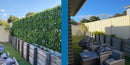 White Oasis Artificial Vertical Garden Green Wall Panel 40×40in 11 SQ FT – UV Resistant – Commercial Grade
