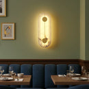 Artistic Brass Alabaster Wall Lamp