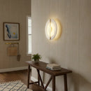 Artistic Brass Alabaster Wall Lamp