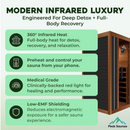 Peak Saunas Aspen 1-Person FAR Infrared Sauna with Smart WiFi App Control