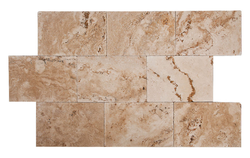 Aspendos Travertine Beige Tumbled Pavers 16"x24"x1 1/4"