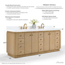 Aston 84" Bath Vanity Set by Ancerre Designs