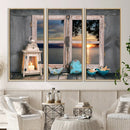 Astonishing Sunset from the Window Wall Art Canvas Print