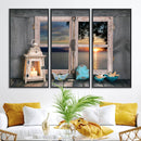 Astonishing Sunset from the Window Wall Art Canvas Print