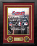 MLB Baseball Photo Picture Frame Kit - Houston Astros (Brick Red Matting, Gold Trim) by Dynasty Sports & Framing