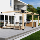 DIY Pergola Bracket Kit for an Attached Pergola Frame - Any Size Up to 24' x 12'