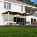 DIY Pergola Kit for an Attached Pergola With Canopies - Any Size Up to 24' x 12'