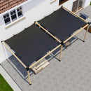 DIY Pergola Kit for an Attached Pergola With Canopies - Any Size Up to 24' x 12'