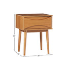 Atticus Solid Wood Mid-Century Modern Nightstand