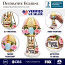 Springtime Voyage Easter Bunny Hot Air Balloon Figurine, 7" Charming Holiday Decor