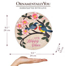 Blossoming Songbirds Positivity Stepping Stone, 9.5" Happiness Garden Decoration and Support Gift