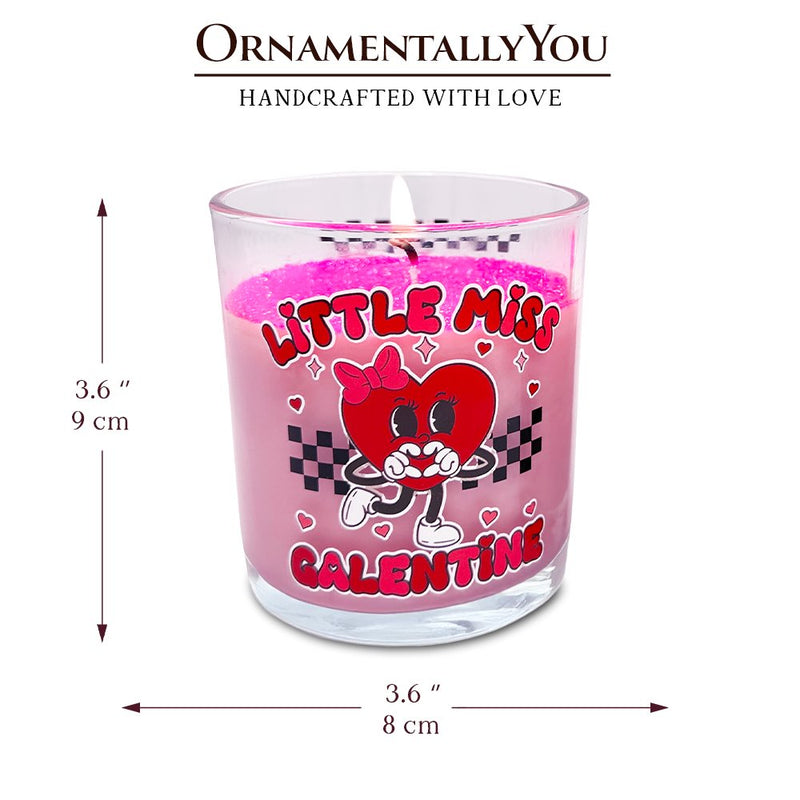 Little Miss Galentine Candle, Single Women Pink Valentine's Day Gift