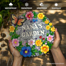 Nana’s Garden Floral Stepping Stone, 9.5" Decorative and Gift for Grandmother