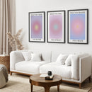 Trendy Spiritual Aura Energy Set of 3 Prints by Wall Art Set