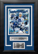 Auston Matthews Toronto Maple Leafs 8" x 10" Framed Hockey Collage Photo with Engraved Autograph by Dynasty Sports & Framing