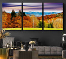 Autumn Forest Mountain Wall Art Canvas Print | Colorful by MyGreatCanvas | Canvas Wall Art Prints | Photo Prints & Wall Decor