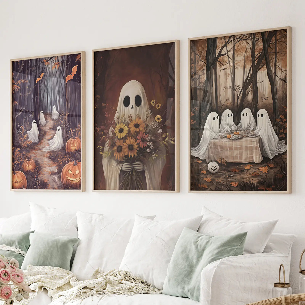 Charming and Spooky Art for Fall Season Poster, photo 2 of 10