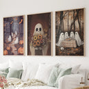 Charming and Spooky Art for Fall Season Poster by Wall Art Set
