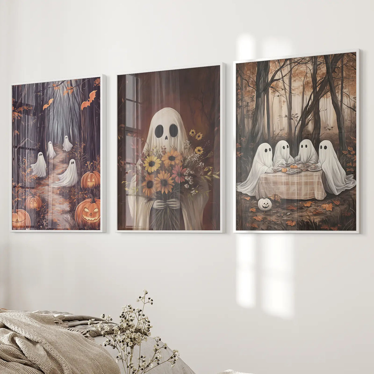 Charming and Spooky Art for Fall Season Poster, photo 3 of 10