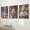 Charming and Spooky Art for Fall Season Poster by Wall Art Set
