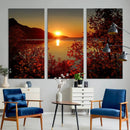 Autumn Sunset Over Lake Canvas Art – Tranquil Nature by MyGreatCanvas | Canvas Wall Art Prints | Photo Prints & Wall Decor