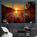 Autumn Sunset Over Lake Canvas Art – Tranquil Nature by MyGreatCanvas | Canvas Wall Art Prints | Photo Prints & Wall Decor