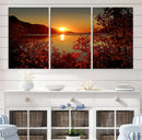 Autumn Sunset Over Lake Canvas Art – Tranquil Nature by MyGreatCanvas | Canvas Wall Art Prints | Photo Prints & Wall Decor