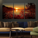 Autumn Sunset Over Lake Canvas Art – Tranquil Nature by MyGreatCanvas | Canvas Wall Art Prints | Photo Prints & Wall Decor