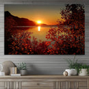Autumn Sunset Over Lake Canvas Art – Tranquil Nature by MyGreatCanvas | Canvas Wall Art Prints | Photo Prints & Wall Decor