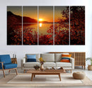 Autumn Sunset Over Lake Canvas Art – Tranquil Nature by MyGreatCanvas | Canvas Wall Art Prints | Photo Prints & Wall Decor