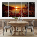 Autumn Sunset Over Lake Canvas Art – Tranquil Nature by MyGreatCanvas | Canvas Wall Art Prints | Photo Prints & Wall Decor