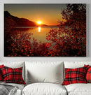 Autumn Sunset Over Lake Canvas Art – Tranquil Nature by MyGreatCanvas | Canvas Wall Art Prints | Photo Prints & Wall Decor