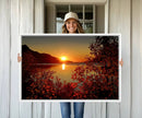 Autumn Sunset Over Lake Canvas Art – Tranquil Nature by MyGreatCanvas | Canvas Wall Art Prints | Photo Prints & Wall Decor