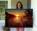 Autumn Sunset Over Lake Canvas Art – Tranquil Nature by MyGreatCanvas | Canvas Wall Art Prints | Photo Prints & Wall Decor