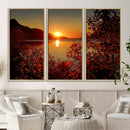 Autumn Sunset Over Lake Canvas Art – Tranquil Nature by MyGreatCanvas | Canvas Wall Art Prints | Photo Prints & Wall Decor