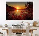 Autumn Sunset Over Lake Canvas Art – Tranquil Nature by MyGreatCanvas | Canvas Wall Art Prints | Photo Prints & Wall Decor