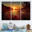 Autumn Sunset Over Lake Canvas Art – Tranquil Nature by MyGreatCanvas | Canvas Wall Art Prints | Photo Prints & Wall Decor