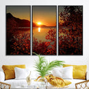 Autumn Sunset Over Lake Canvas Art – Tranquil Nature by MyGreatCanvas | Canvas Wall Art Prints | Photo Prints & Wall Decor