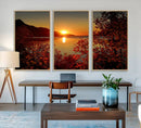 Autumn Sunset Over Lake Canvas Art – Tranquil Nature by MyGreatCanvas | Canvas Wall Art Prints | Photo Prints & Wall Decor