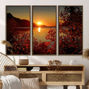 Autumn Sunset Over Lake Canvas Art – Tranquil Nature by MyGreatCanvas | Canvas Wall Art Prints | Photo Prints & Wall Decor