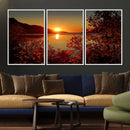Autumn Sunset Over Lake Canvas Art – Tranquil Nature by MyGreatCanvas | Canvas Wall Art Prints | Photo Prints & Wall Decor